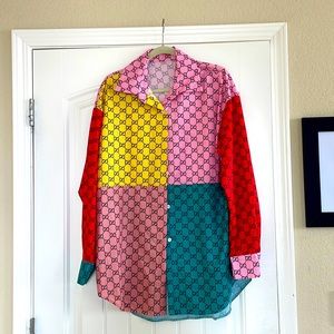 Susana Colorblock Graphic Shirt